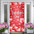thumbnail image 2 of Happy Valentine''s Day Banner Decorations Romantic Hearts Love Hanging Background for Indoor Outdoor Valentines Day Home Door Banner Party Supplies, 2 of 7