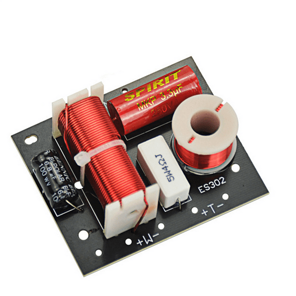 2X ES302 2 Ways Audio Speaker Crossover Treble Bass Frequency Divider Crossovers Speaker Filters DIY Theater