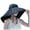 Black, variant on Riforla Hat Lady Sun Sun Visor Lady Wide Brim Hat Hat Spring and Summer Sun Chin Strap Bow Small Face Effect Sun Travel Outd Beach Hats for Women Black