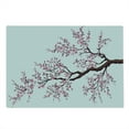 thumbnail image 2 of Japanese Cutting Board, Branch of a Flourishing Sakura Tree Flowers Cherry Blossoms Spring Theme Art, Decorative Tempered Glass Cutting and Serving Board, Large Size, Pink Dark Brown, by Ambesonne, 2 of 5