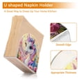 thumbnail image 4 of Haosy Napkin Holder for Table Acrylic Kitchen Paper Tissue Dispenser, Colorful Cute Unicorn and Flower, 4 of 9
