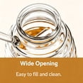 thumbnail image 6 of RNKR Glass Honey Jar with Dipper and Lid, Honey Bee Pot, 17oz Glass Beehive Honey Pot for Home Kitchen, 6 of 10