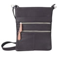 thumbnail image 2 of Silver Fever Genuine Leather Travel Shoulder Cross Body Purse Handbag, 2 of 6