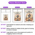 thumbnail image 5 of Happy Halloween French Bulldog Witches Hat Pumpkin Carving Cozy Fleece Blanket Dog Lover Gifts Warm Soft Throw Blanket - 02019, 5 of 5