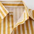 thumbnail image 5 of alcepopk Boys' Long Sleeve Button Up Casual Dress Shirt(Yellow,6-7 Y), 5 of 7