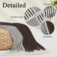 thumbnail image 3 of Black Striped Body Pillow Covers 20"x54", Farmhouse Stripes Modern Abstract Art Soft Brushed Microfiber Breathable Throw Pillow Covers, Decorative Pillowcase with Zipper for Couch Sofa Bedroom, 3 of 9
