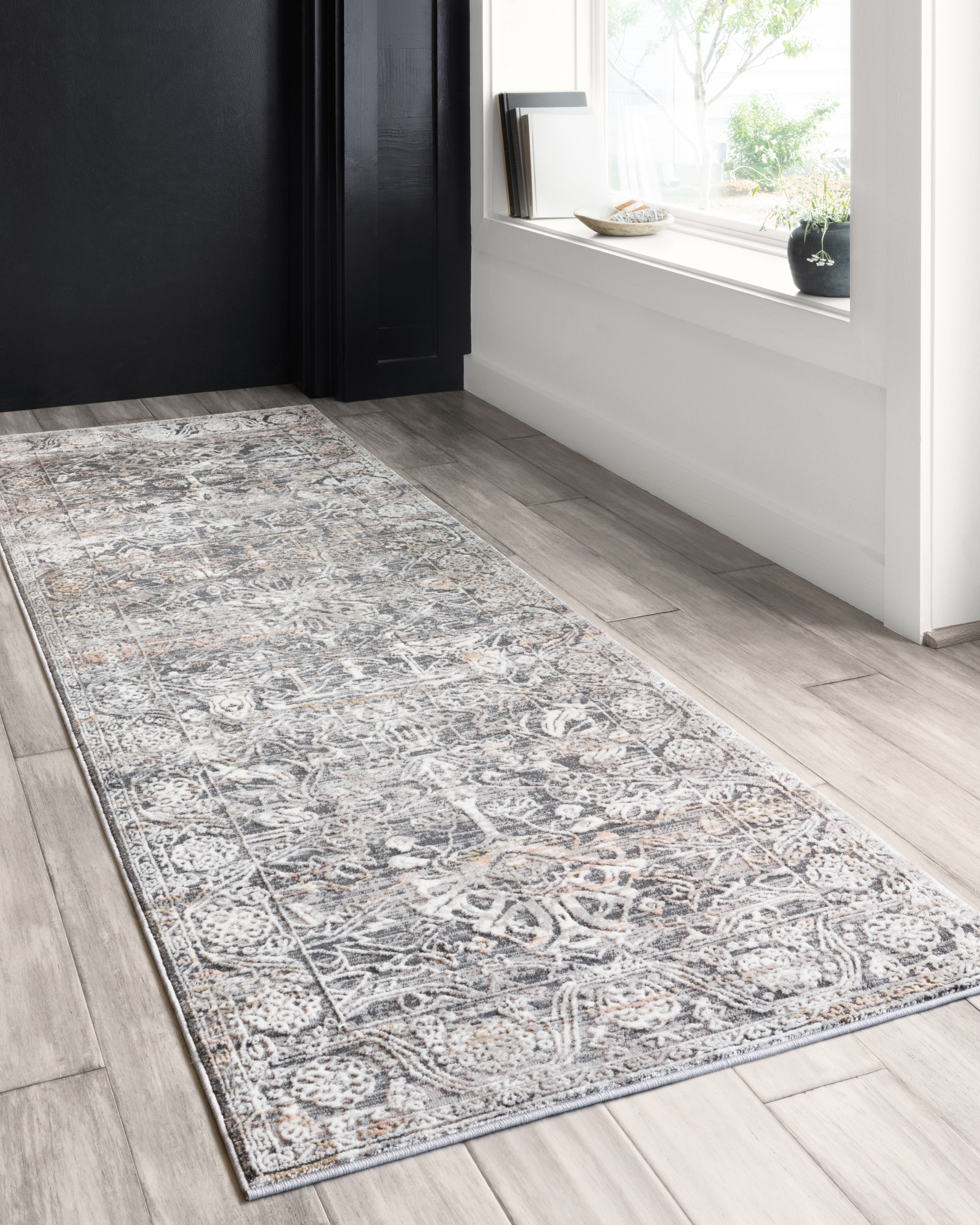 Loloi II Lucia Oriental Steel / Ivory Area Rug