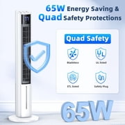 45 Windowless Portable Evaporative Air Cooler, 3 Speeds, 4 Modes, 4L Tank, 12-Hour Timer, 120° Oscillation, Remote Control