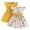 Yellow, variant on TAIAOJING Girls Summer Dresses Toddler Baby Outfits Sets Casual Sleeveless Bow Knot Ruffled Hem Two Piece Outfits Sets For To 3-Years Lovely 18-24M