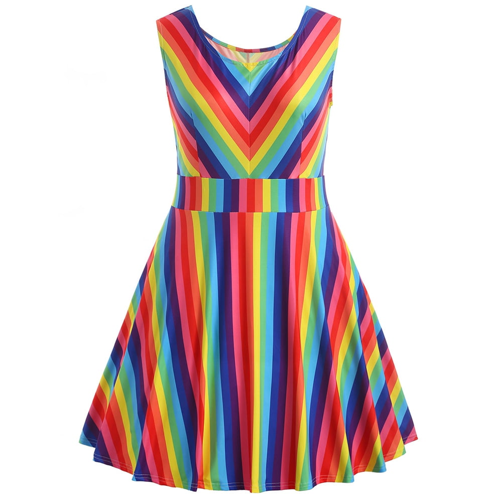 walmart rainbow dress