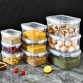 thumbnail image 3 of VONKY Convenient Storage Solution Storage Container For Refrigerator With Durable Seal LightGray 1750ML 1Set, 3 of 6