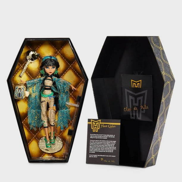 Muñeca Mattel Monster High Haunt Couture Cleo De Nile, 10 cm