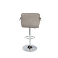thumbnail image 4 of Bronte Living Leatherette Bar Stool 360 Swivel High Backrest Adjustable Height Base with Hard Floor Protection Plastic - Series Grace - Set of 2, 4 of 6