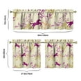 thumbnail image 6 of Kitchen Curtains 24 Inch Short - 3 Panel Set, Cute Horse Pony Print, Rod Pocket Window Curtain, 100% Polyester for Farmhouse, Retro Rural Kitchen, Easy Wash, 6 of 6
