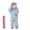 Blue - Silver Hair (Pajamas + Comb), variant on Silly Frog Onesie Pajamas – Soft Plush Cosplay Jumpsuit, Unisex Cozy Loungewear for Sleepovers & Relaxation