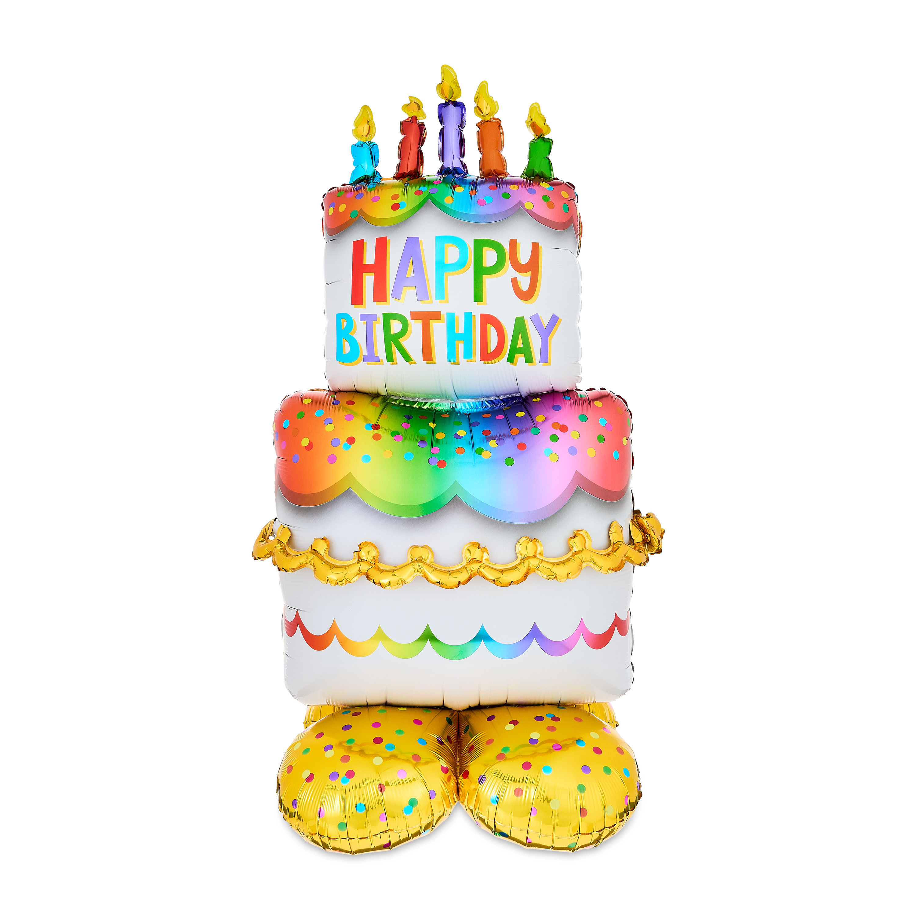 Way To Celebrate 53" Happy Birthday Cake Foil Balloon photo 1