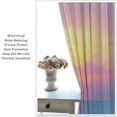 thumbnail image 5 of Beach Sunset Curtains, Ocean Pink Orange Sunrise View Scene Window Drapes Hawaii Seashore Summer Coastal Seaside Seascape Blackout Window Treatments for Living Room Bedroom 84x84in, 5 of 6