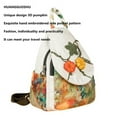 thumbnail image 6 of Women Cotton Woven Hippie Hemp Boho Canvas Embroidery Multi Pocket Retro Cute Backpack Wallet Backpack pumpkin, 6 of 7