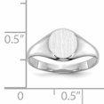thumbnail image 5 of 14K White Gold Childs Signet Ring, 5 of 5