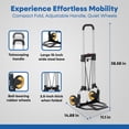 thumbnail image 4 of Magna Cart Ideal 160-Pound Capacity Extendable Steel Folding Hand Truck, 4 of 6