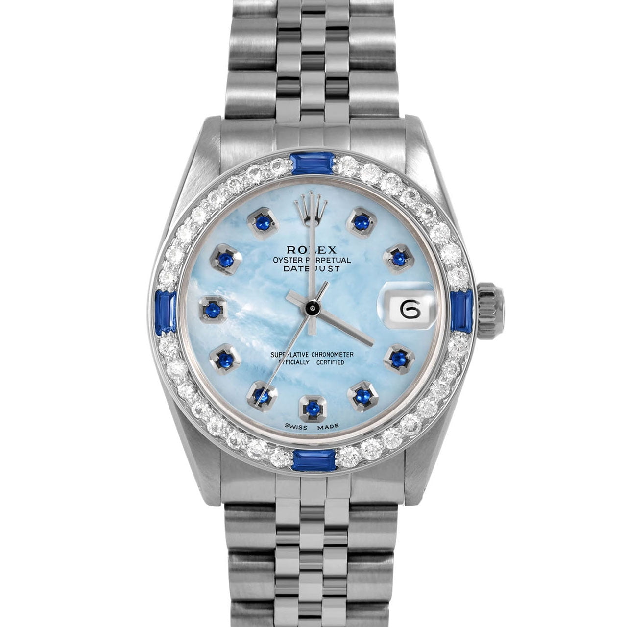 Rolex datejust deals light blue dial