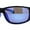 Black Blue Blue Mirror, variant on Locs Mens Color Mirror Wrap Rectangle Gangster Sport Sunglasses Black Blue Mirror