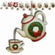 thumbnail image 1 of Ornamento de Té Vintage, Taza de Té Festiva, Jarrón de Té con Efecto de Vertido, Accesorio de Navidad, ideal para Amantes del Té, Material de Cerámica, para Salón, con Estilo Retro, Ornamento de, 1 of 9