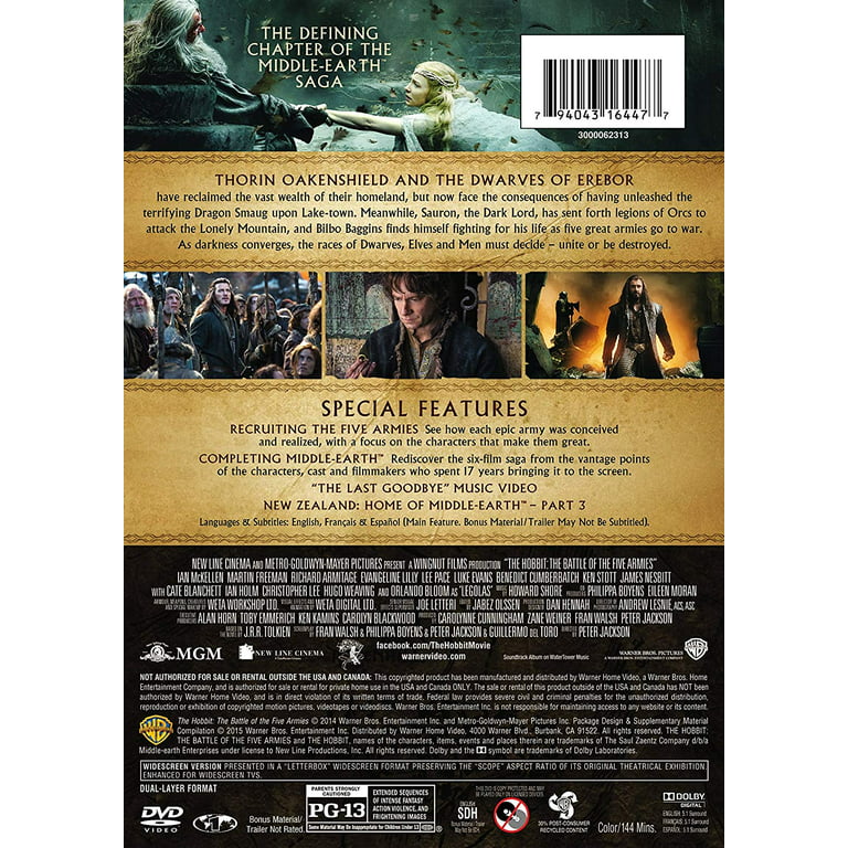 The Hobbit: The of Five Armies - Walmart.com