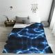 thumbnail image 5 of Balery Blue Lightning Manta de Felpa Suave y Acogedora – Cobija de Franela Aterciopelada para Cama, Lavable y Cálida para Sofá, Mascotas, Transpirable-80"x60", 5 of 7