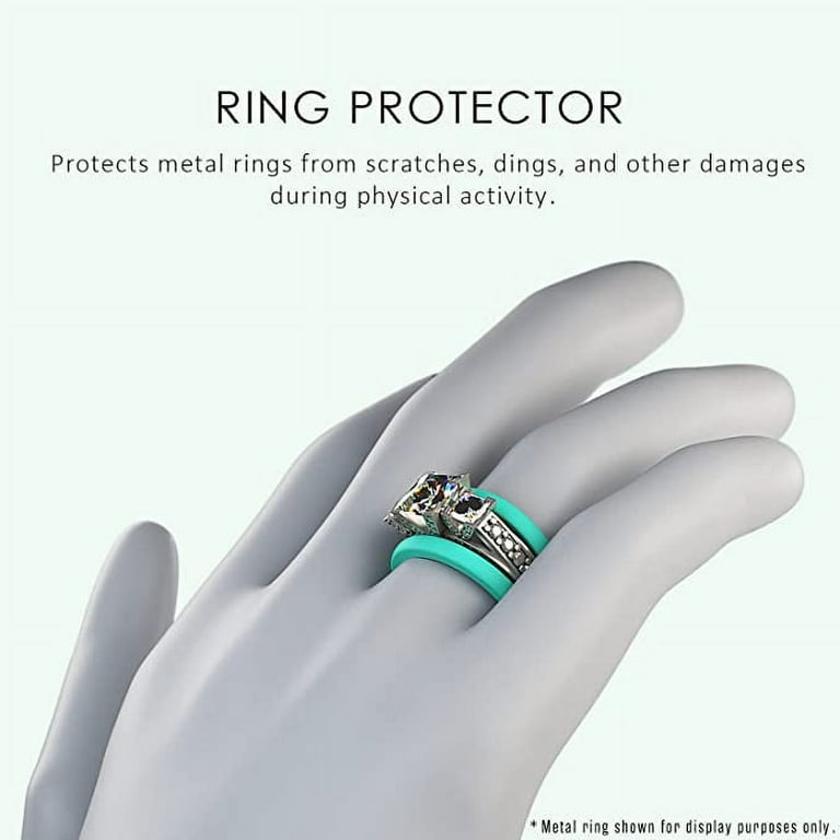 BUFFR Ring Protector for Working Out - Silicone Ring Protector for Finger  Jewelry