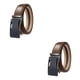 thumbnail image 4 of Cinturón De Cuero Jumpingount Atemporal Para Hombre Con Hebilla Automática Negro Marrón, 4 of 6