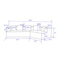 thumbnail image 6 of Memory Foam Couch, No Installation & Easy to Transport, Deep Seat Modern Sofa with Chenille Fabric, Couch for Living Room, Bedroom, Apartment, Home Office, 6 of 6