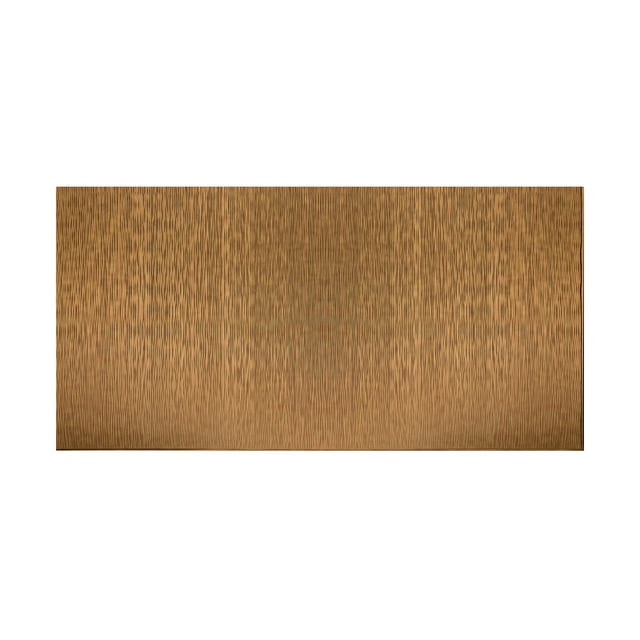 Fasade - Ripple Vertical Antique Bronze Decorative Wall Panel - Fast and Easy Installation (4' X 8' Panel)