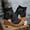 Black, variant on Women's High-top Wedge Sandals Thick-soled Fish Mouth Roman Sandals Summer Casual Shoes Brown 39