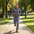 thumbnail image 3 of Mafeati Men's 2 Piece Tracksuits Casual Sweatsuits Long Sleeve Hoodies with Pocket Fleece Lined Lounge Sets, Dark Gray, XL, 3 of 7