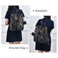 thumbnail image 4 of FORMRS Women's Travel Backpack Purse Anti-Theft Hidden Pockets Casual Shoulder Bag, Elegant Geometric Pattern, 4 of 7