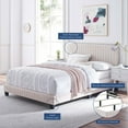 thumbnail image 6 of Modway Celine Channel Tufted Performance Velvet Twin Bed in Pink, 6 of 7
