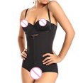thumbnail image 4 of Honeeladyy sexy shapewear for women crotchless Women's big Burning Body Shaper Bodysuit Zipper Open Chest Bodysuit, 4 of 9