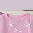 thumbnail image 7 of TOWED22 Toddler Baby Girl Fall Winter Clothes Embroidered Cute Graphic Crewneck Sweatshirt + Joggers Pants Outfits Set,Pink,6-7 Y, 7 of 7