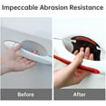 thumbnail image 2 of Car Door Handle Scratch Protector Sticker, Carbon Fiber Reflective Strips Car Door Handle Paint, Handle Scratch Cover Guard Protective Film for Car Exterior Decorations(8pcs,Red), 2 of 8