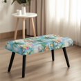 thumbnail image 4 of XYZCANDO Anti-Stain Dining Bench Seat Cushion Slipcover, Tropical Coconut Palm Print Polyester Spandex Dust Resistant Bench Slipcover for Garden Dining Room, 4 of 9