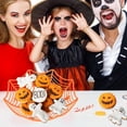 thumbnail image 2 of Sonbest Halloween Decorative Spider Web Candy Fruit Bowl Halloween Spider Web Food Storage Basket Holloween Supply Spider Web Candy Bowl Orange, 2 of 7