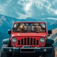 thumbnail image 3 of XYZCANDO Cute Caybara Windshield Sun Shade Sun Visor Windshield Shade Blocks UV Rays for Jeep Wrangler TJ JK JKU Sport Sahara Rubicon 2 Door & 4 Door Keep Your Vehicle Cool, 3 of 7
