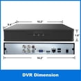 thumbnail image 2 of [1PV-NVR04U] 4CH Security System Hybrid HD H.265+/H.264 5in1 NVR, HD-TVI/CVI/AHD/IP, 3TB HDD, 1080P HDMI/VGA Video Out, Phone APPs for Home & Office, Work w/ 5MP Lite Analog & 4MP IP Camera, 2 of 8