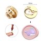 thumbnail image 5 of Cabeza De Sello Cabeza de sello de forma redonda Cabeza de cobre en relieve 3D para tarjeta de boda (ballena) Ndcxsfigh Libre de BPA, 5 of 9