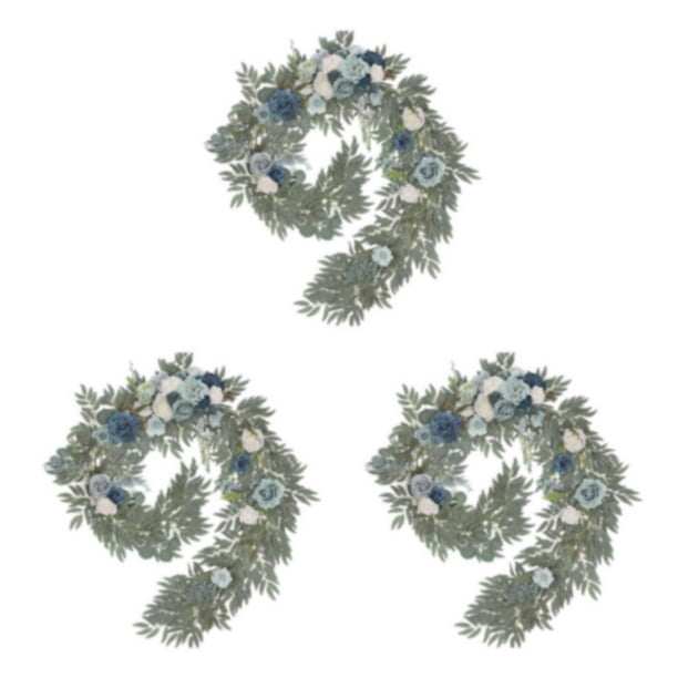 Enredadera de flores artificiales Toystoory guirnalda de bodas decoración de fiesta Azul