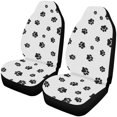 thumbnail image 1 of ABPHQTO Juego de 2 fundas para asientos de coche con estampado de pata de perro, Protector universal para asientos delanteros de coche, apto para coche, SUV, sedán, camión, 1 of 3