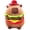 Capybara Hamburger, variant on Cute Animals Decorative Door Stopper, 2.65lb Soft Durable Fabric Weighted Interior Wall Protector, Anti-Collision Heavy Duty Compact Floor Decor Book Stopper, Orange Capybara