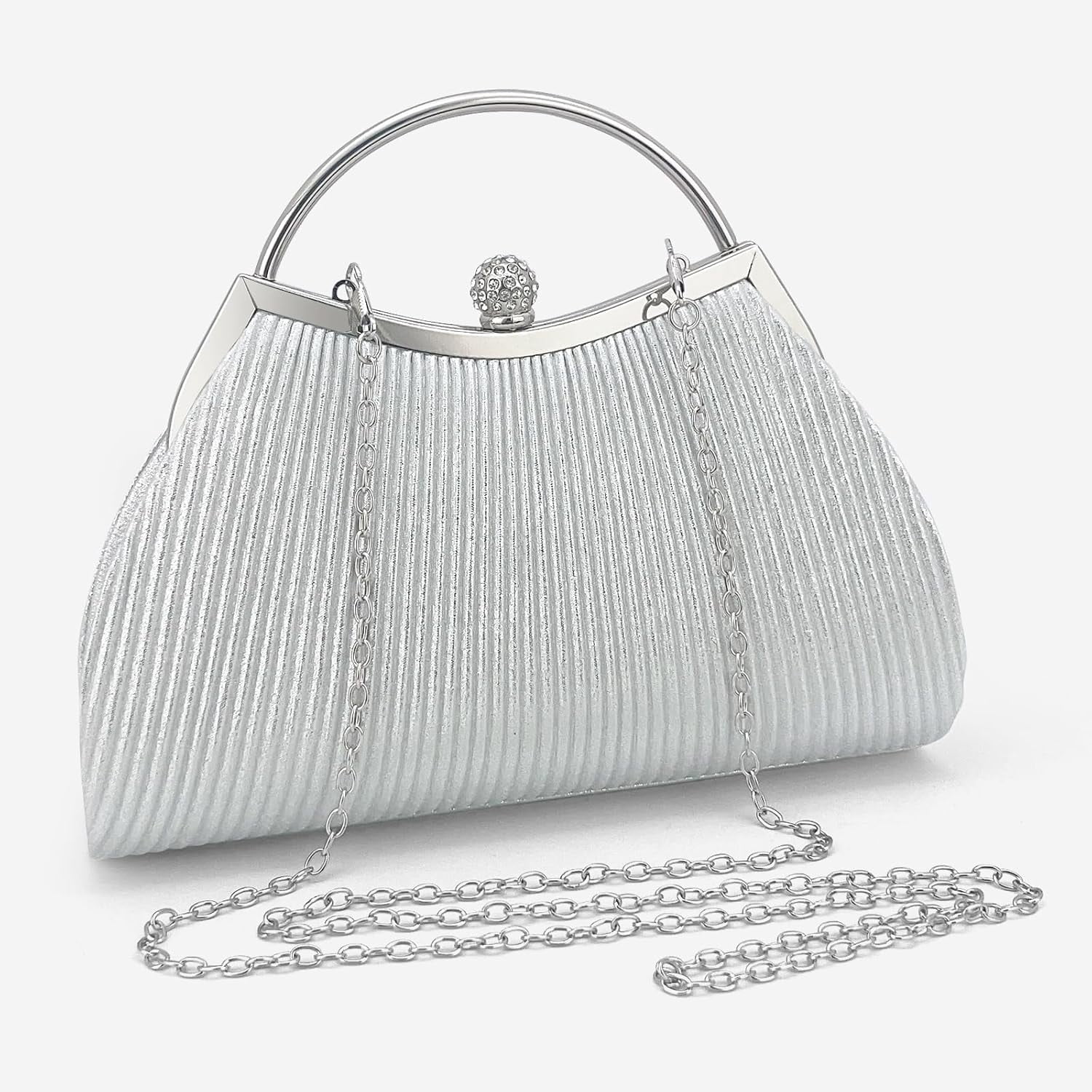 Clutch Purses for Women Evening Bags Party Clutches Handbag With Detachable Chain Strap for Cocktail Party Wedding
