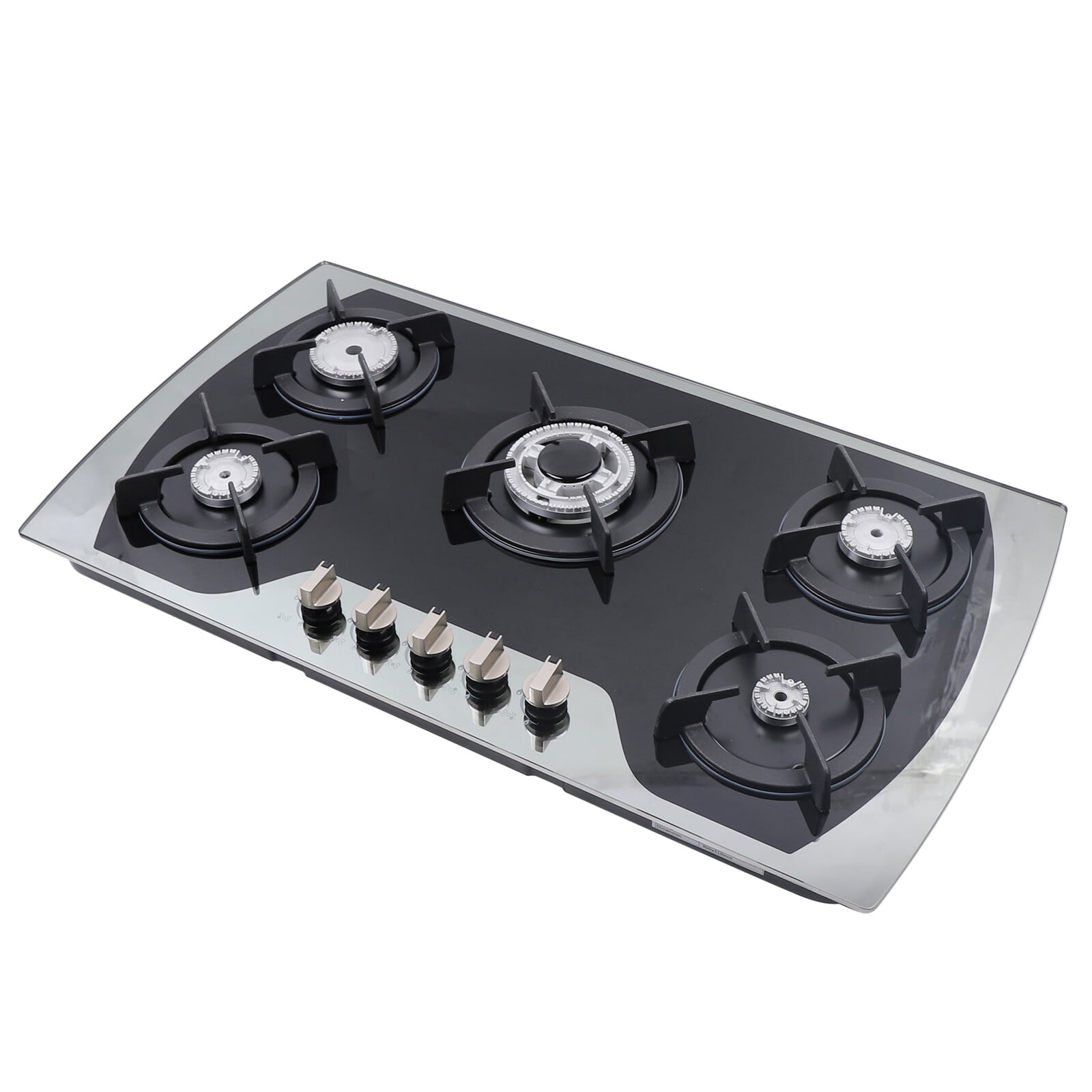 36 inch Gas Cooktop Built-in 5 Burners Stainless Steel Gas Stove NG/LPG Gas Hob